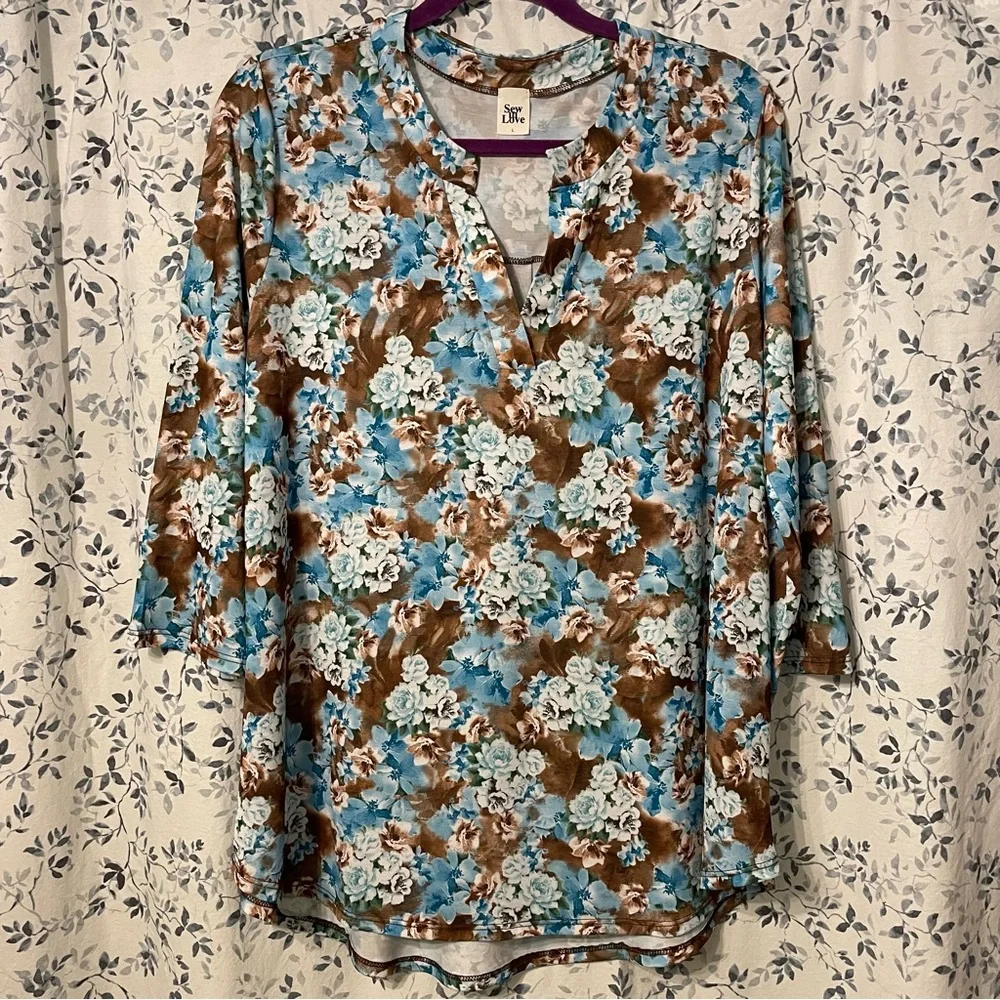 Sew In Love Set of Two Floral Lizzy Tops - Picture 2 of 7